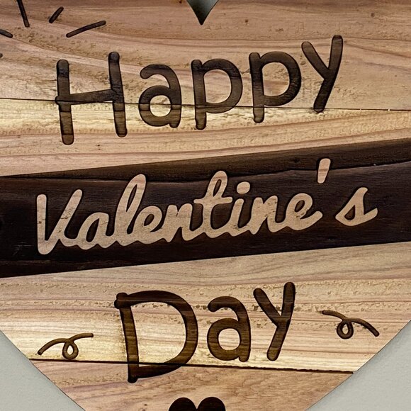 Happy Valentines Day Heart Wall Hanging Decor - Picture 3 of 3